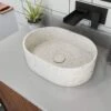 Terrazzo 14 Inch Oval Bathroom Sink