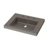 Portland Collection 24 Inch Concrete Semi-Recessed Sink