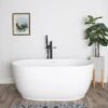 Mindy Matte White Double Ended Freestanding Tub