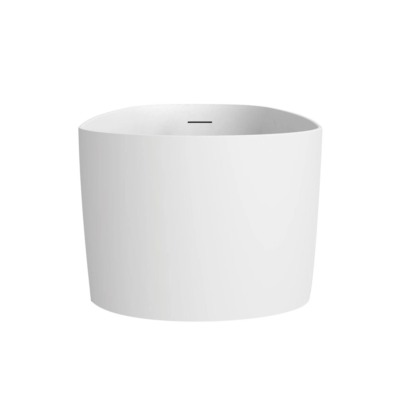 Torrance Matte White Contemporary Freestanding Tub - Image 4