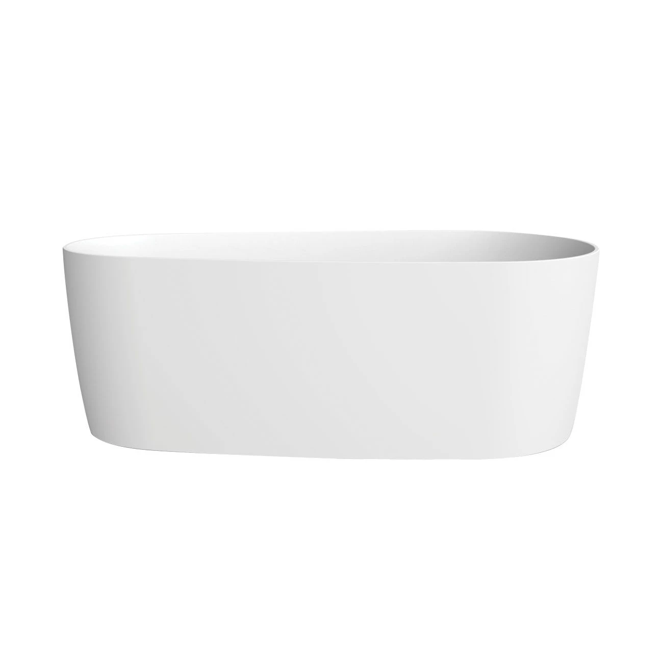 Torrance Matte White Contemporary Freestanding Tub - Image 2
