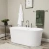 Una Acrylic Double Ended Freestanding Tub Package