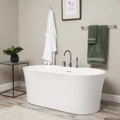 Una Acrylic Double Ended Freestanding Tub Package