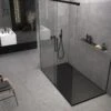 60 X 32 Stone Shower Base - Black