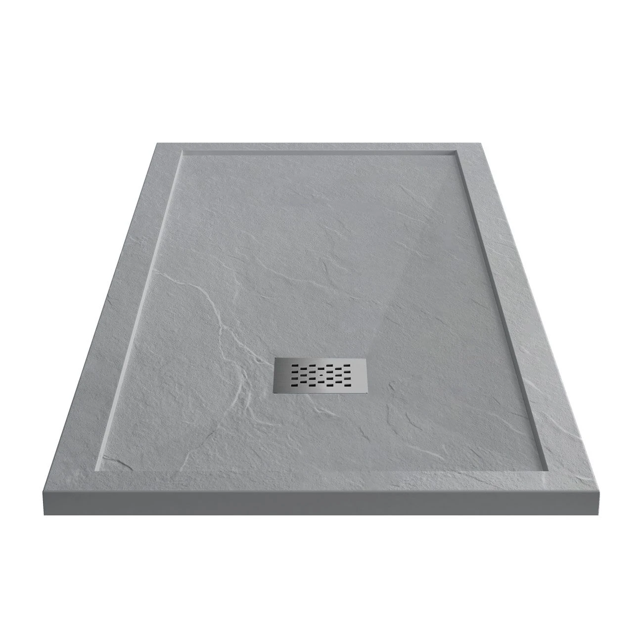 Resin Shower Base With Lip - Slate Gray - Image 2