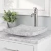 Chloe Cararra White Marble Vessel Bathroom Sink