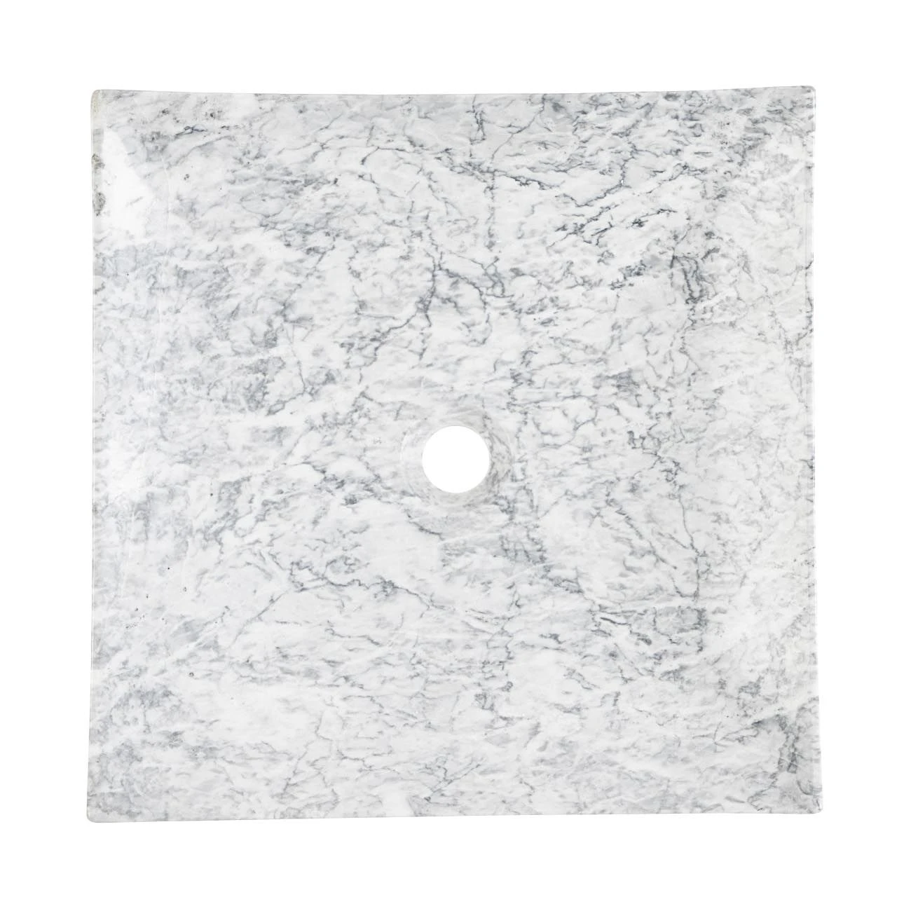 Chloe Cararra White Marble Vessel Bathroom Sink - Image 4