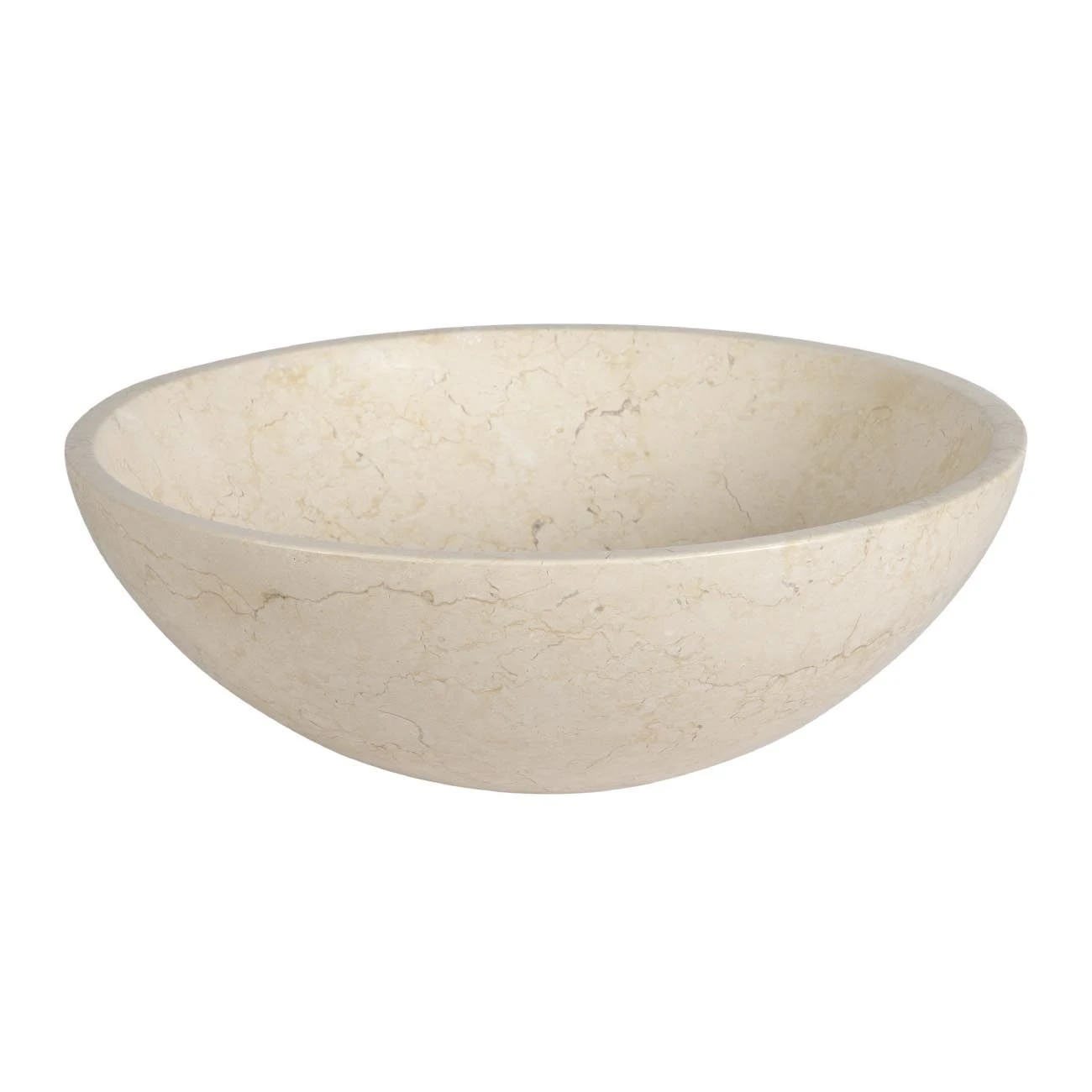 Brighton Beige Marble Vessel Bathroom Sink - Image 2