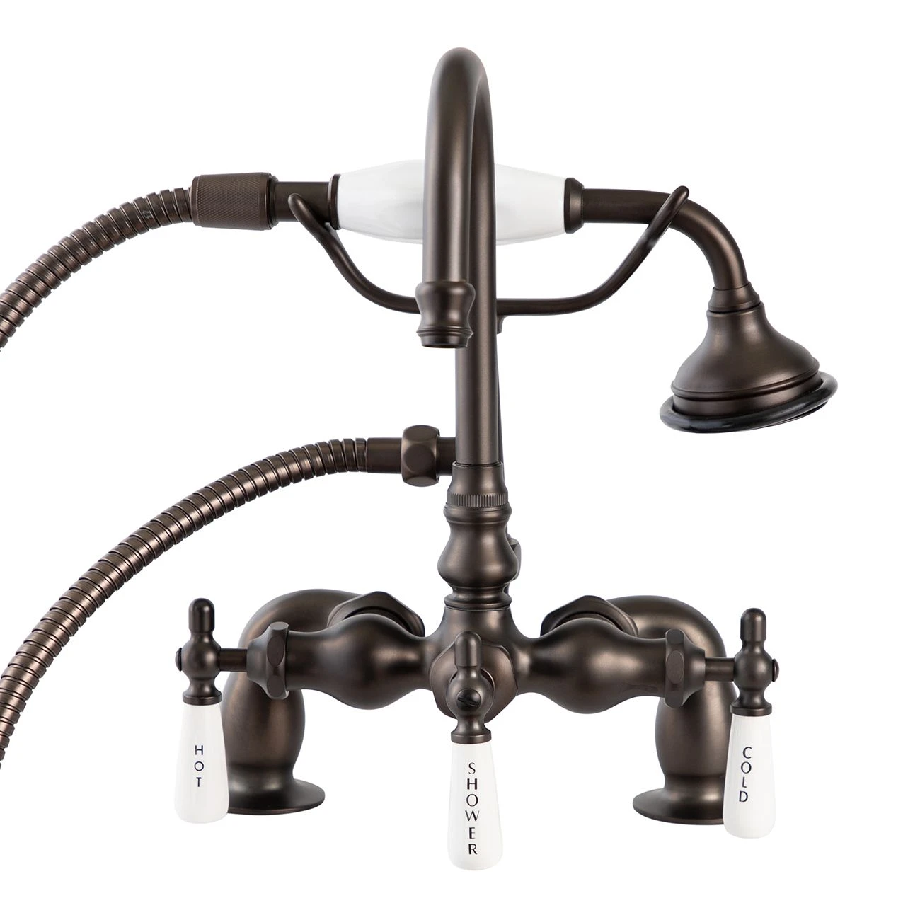 Mason Hill Collection Deck Mount High Spout Tub Faucet With Handshower