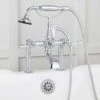 Mason Hill Collection Clawfoot Tub Deck Mount English Telephone Faucet With Handshower - Chrome