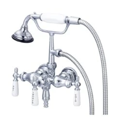 Mason Hill Collection Clawfoot Tub Wall Mount Downspout Faucet With Handshower