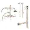 Mason Hill Collection Freestanding Clawfoot Tub Faucet With Handshower