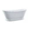 Viola 69 Inch Acrylic Double Slipper Freestanding Tub