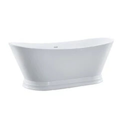 Viola 69 Inch Acrylic Double Slipper Freestanding Tub