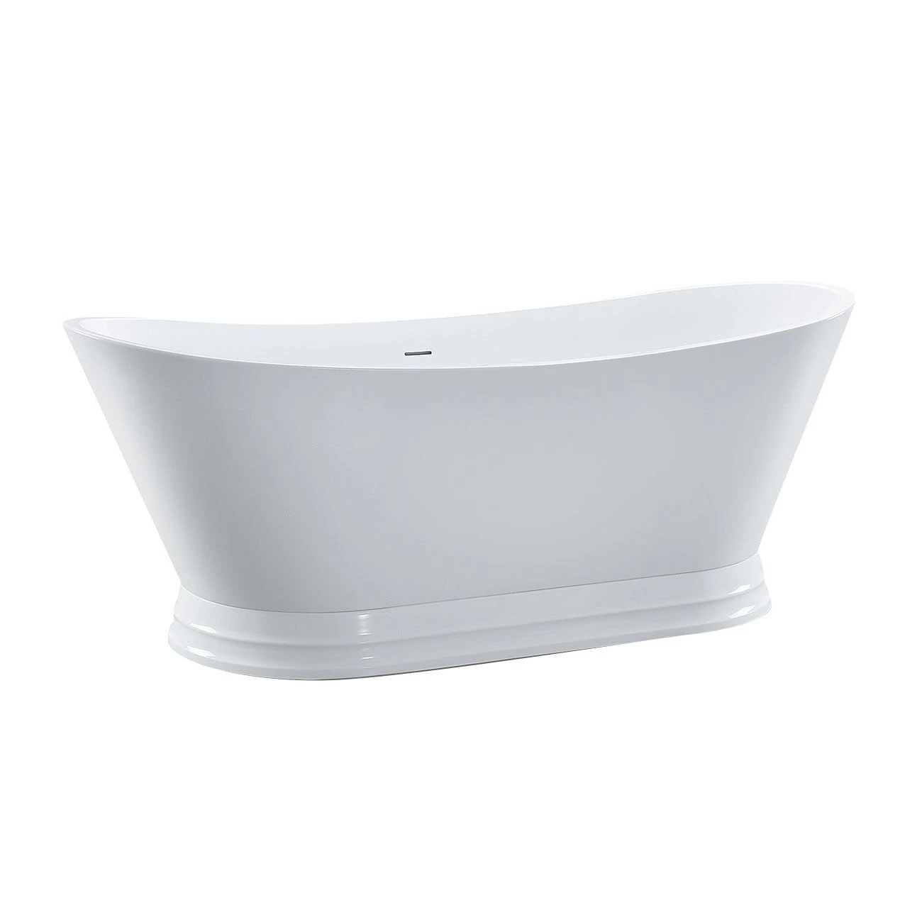Viola 69 Inch Acrylic Double Slipper Freestanding Tub