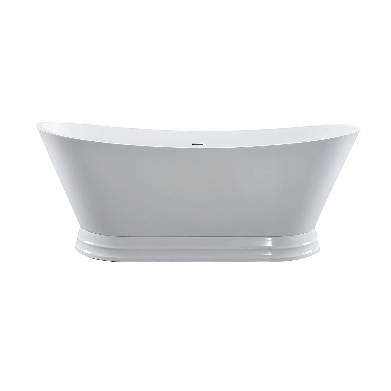 Viola 69 Inch Acrylic Double Slipper Freestanding Tub - Image 3