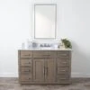 Barrett 48 Inch Oak Vanity With Oval Undermount Sink - Gray Oak
