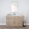 Barrett 48 Inch Oak Vanity With Oval Undermount Sink - Light Oak
