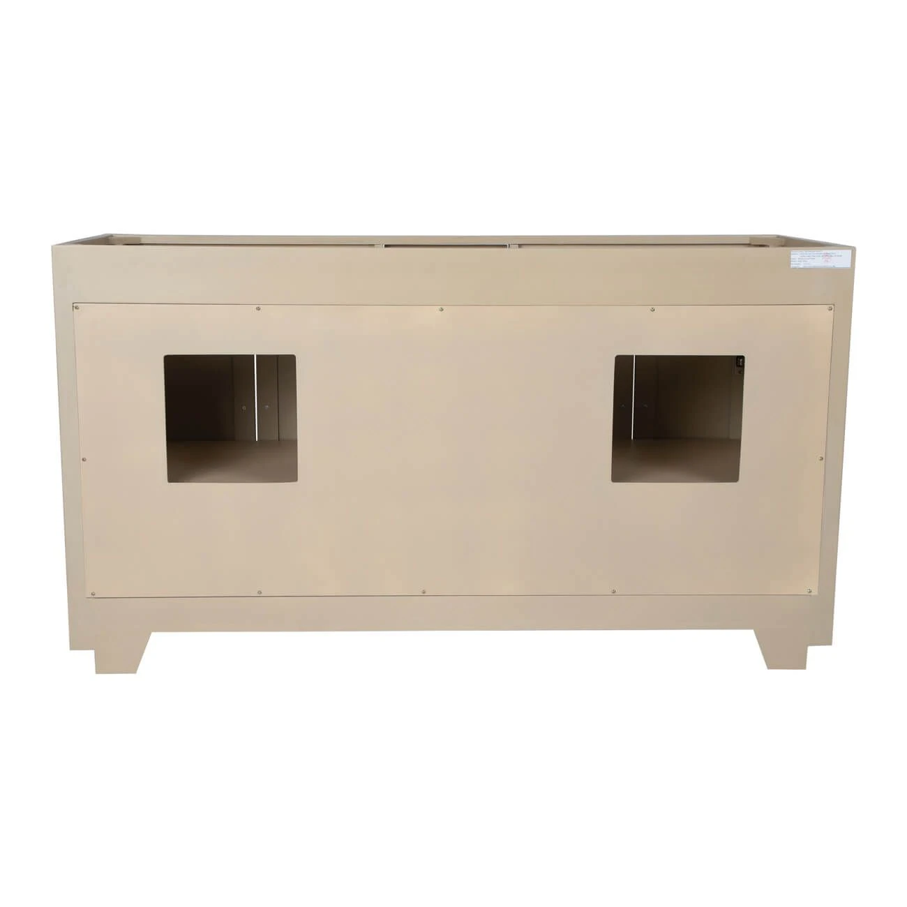 Barrett 60 Inch Oak Vanity With Rectangular Undermount Sinks - Light Oak - Image 5