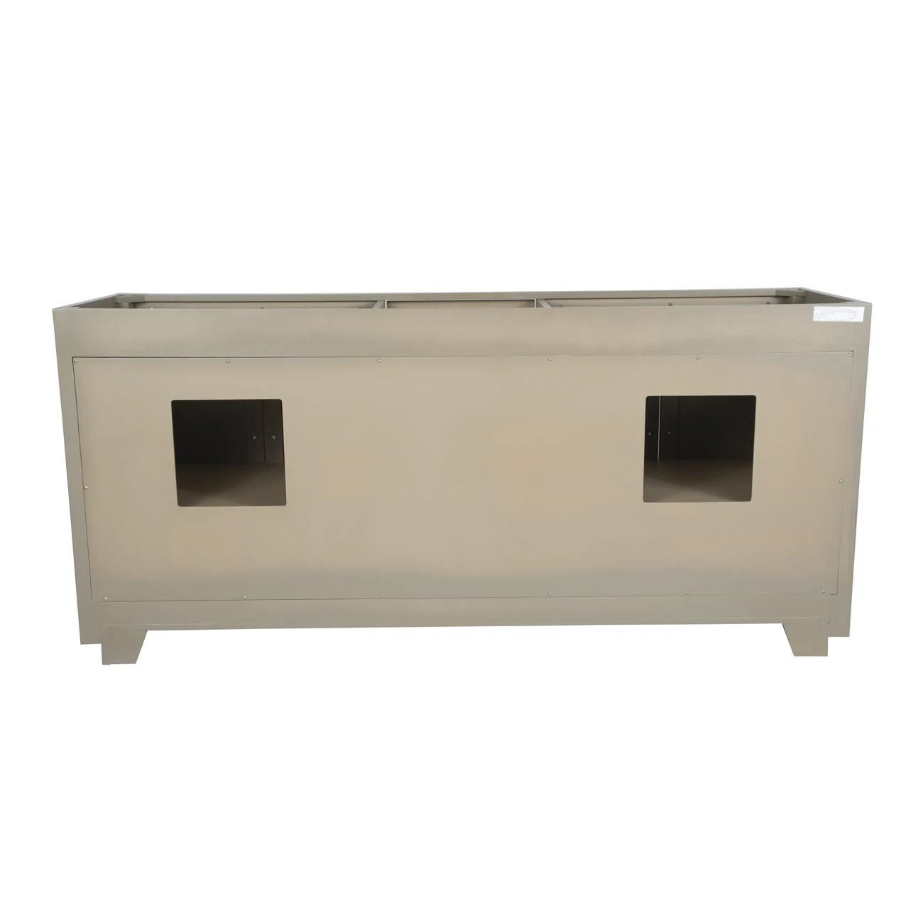 Barrett 72 Inch Oak Vanity With Rectangular Undermount Sinks - Gray Oak - Image 5