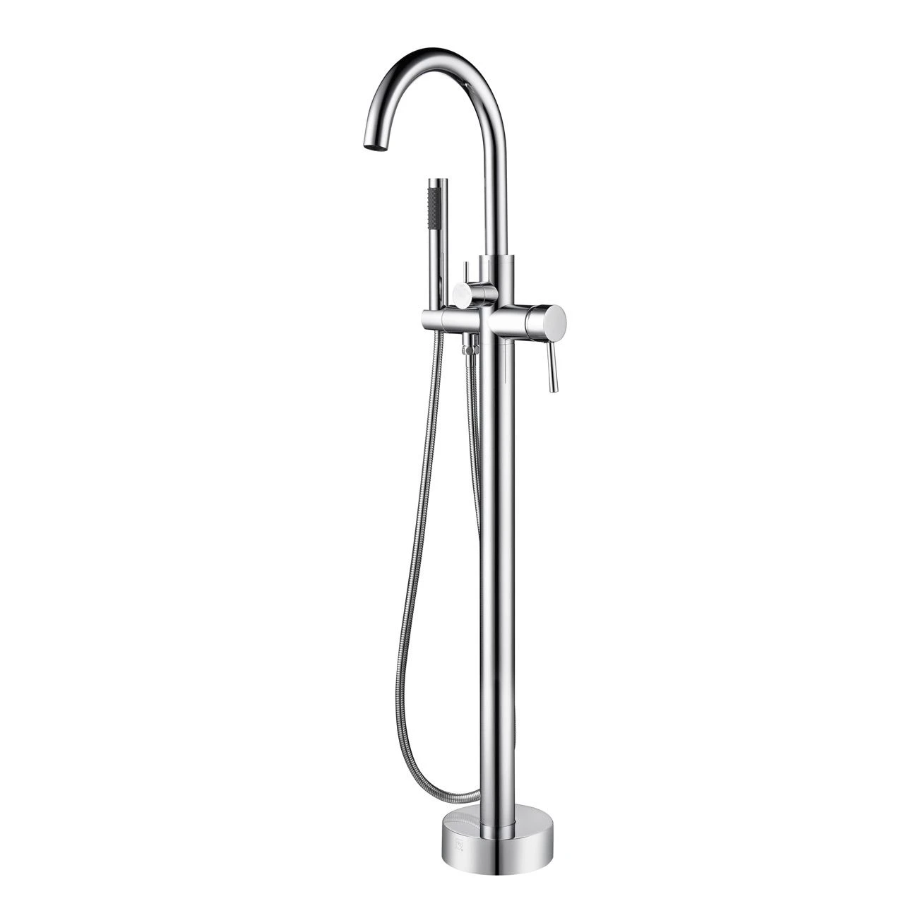 Contemporary High Flow Freestanding Gooseneck Tub Faucet - Image 8