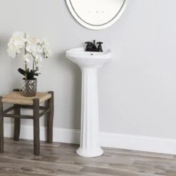 Calvo 15 Inch Pedestal Sink
