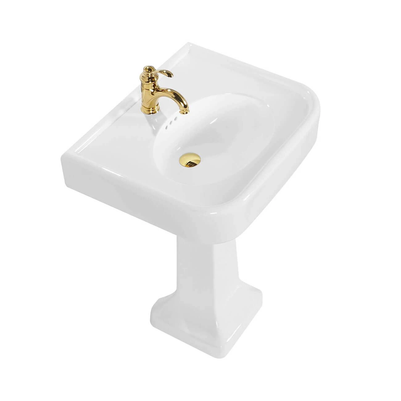 26 Inch Pedestal Bathroom Sink - Image 3