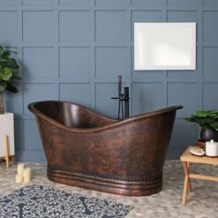 Erik Copper Double Slipper Bathtub