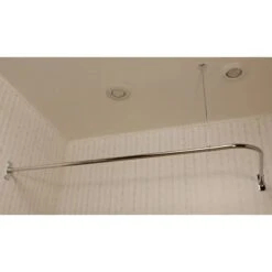 Randolph Morris Shower Curtain Rod - 48 X 72 Corner L-Ring