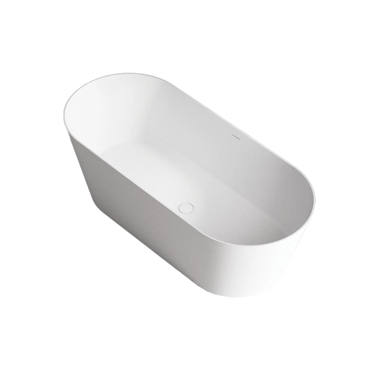Lyla 65 Inch Resin Double Ended Matte Tub - Image 3