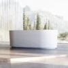 Horizontal Acrylic Fluted Freestanding Tub