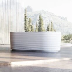Horizontal Acrylic Fluted Freestanding Tub