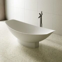 Emerson 70 Inch Resin Hammock Freestanding Tub