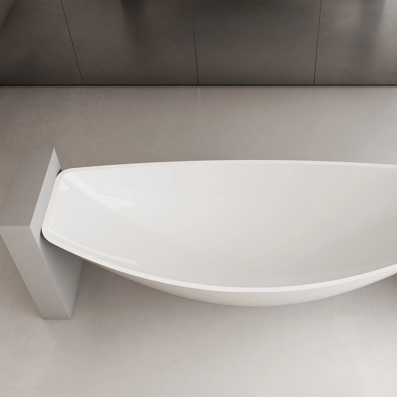 Vina 79 Inch Acrylic Floating Hammock Tub - Image 4