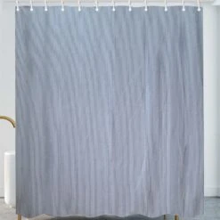 Striped Cotton Shower Curtain