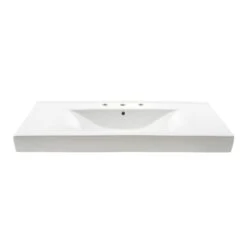 40 Inch Semi-Recessed Bathroom Sink