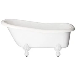 Ambassador Acrylic Slipper Clawfoot Tub - No Faucet Drillings