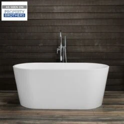 Chloe Acrylic Double Ended Freestanding Tub Package - No Faucet Drillings