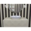 Sensuality Aquatex Oval Vessel Bathroom Sink - White