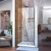 DreamLine Unidoor 36-37 Inch W X 72 Inch H Frameless Hinged Shower Door