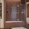 DreamLine Aqua Ultra 48 Inch W X 58 Inch H Frameless Hinged Tub Door