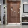 DreamLine Elegance 42-1/2 - 44-1/2 Inch W X 72 Inch H Frameless Pivot Shower Door