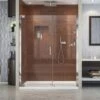 DreamLine Elegance 51-53 Inch W X 72 Inch H Frameless Pivot Shower Door