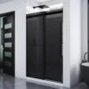 DreamLine Essence 44-48 Inch W X 76 Inch H Frameless Smoke Gray Glass Bypass Shower Door