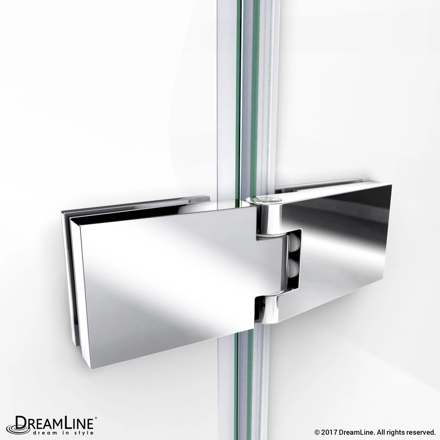 DreamLine Aqua Ultra 48 Inch W X 30 Inch D X 58 Inch H Frameless Hinged Tub Door With Return Panel - Image 7