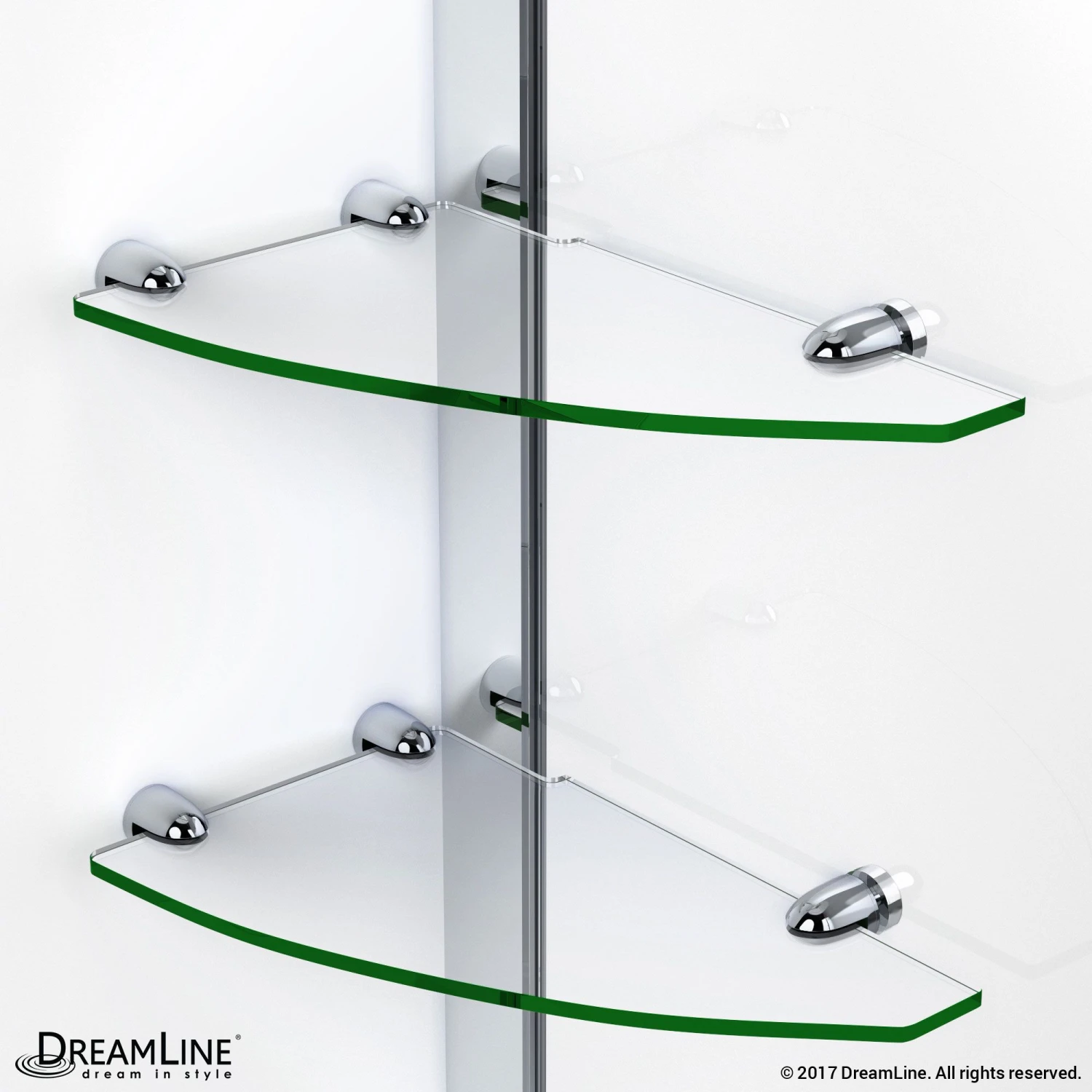 DreamLine Elegance 51-53 Inch W X 72 Inch H Frameless Pivot Shower Door - Image 7