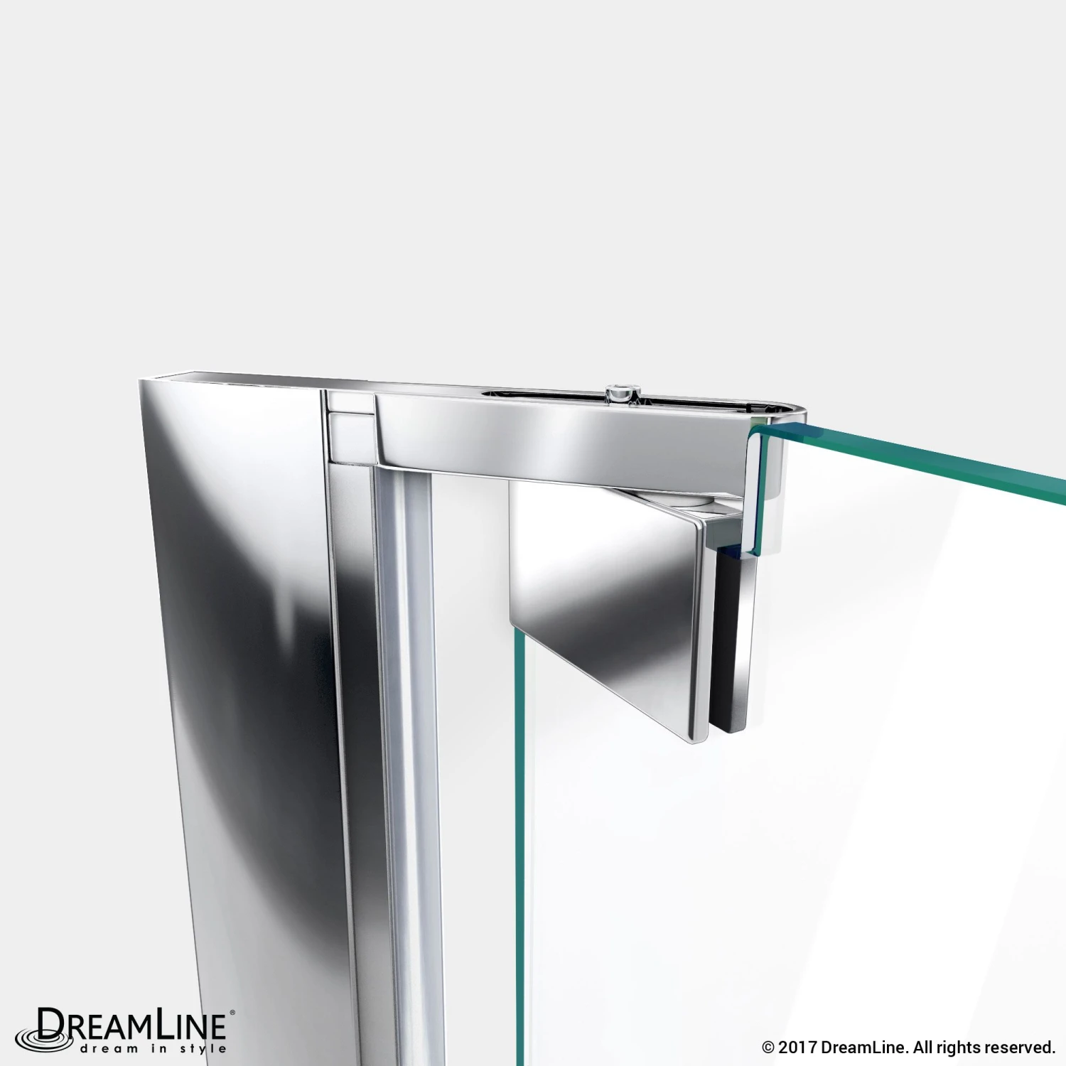 DreamLine Elegance 51-53 Inch W X 72 Inch H Frameless Pivot Shower Door - Image 6