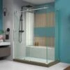 DreamLine Enigma-X 34-1/2 Inch D X 60-3/8 Inch W X 76 Inch H Clear Sliding Shower Enclosure