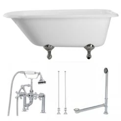 Heritage Cast Iron Classic Clawfoot Tub Package