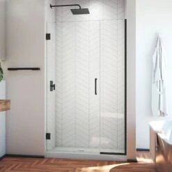 DreamLine Unidoor Plus 42-42 1/2 In. W X 72 In. H Frameless Hinged Shower Door